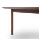 Square wooden coffee table, 1960s.