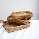 Vintage rattan basket