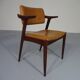 Rosewood and leather armchair from GM, 1960s
