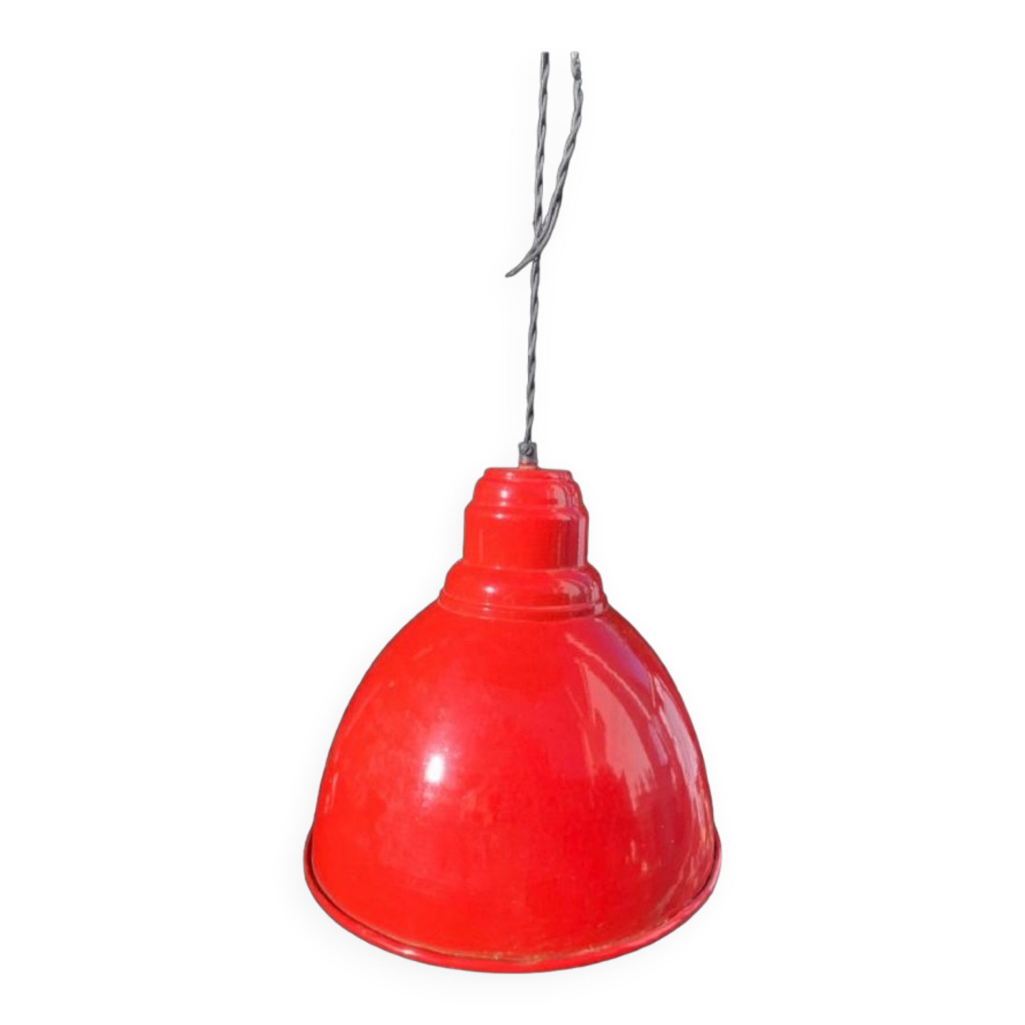 Hanging lamp industrial red