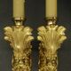 Pair of Restoration style 1-light wall lights - gilt bronze