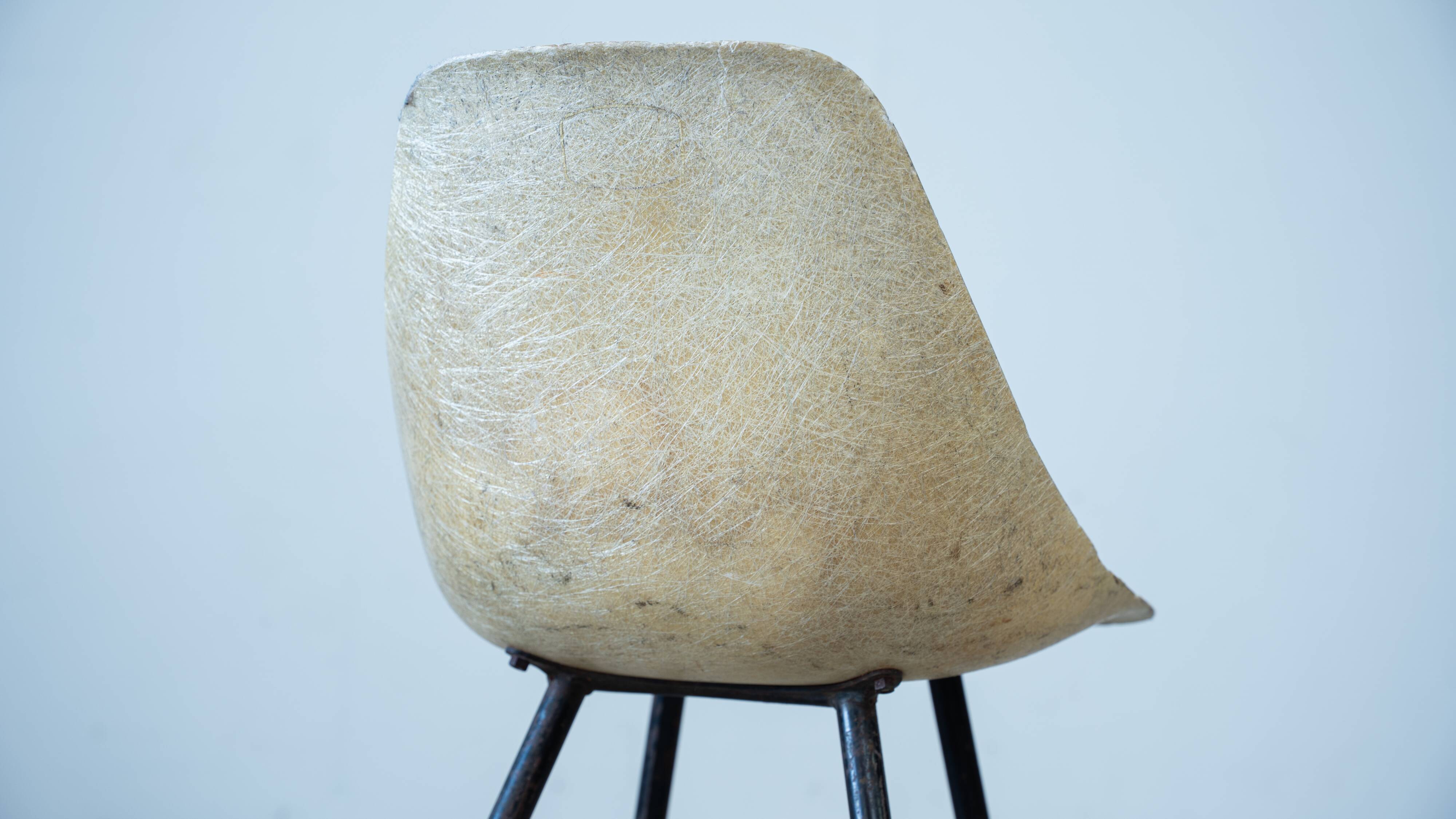 Rare 1950's Fiberglass Chair by René-Jean Caillette