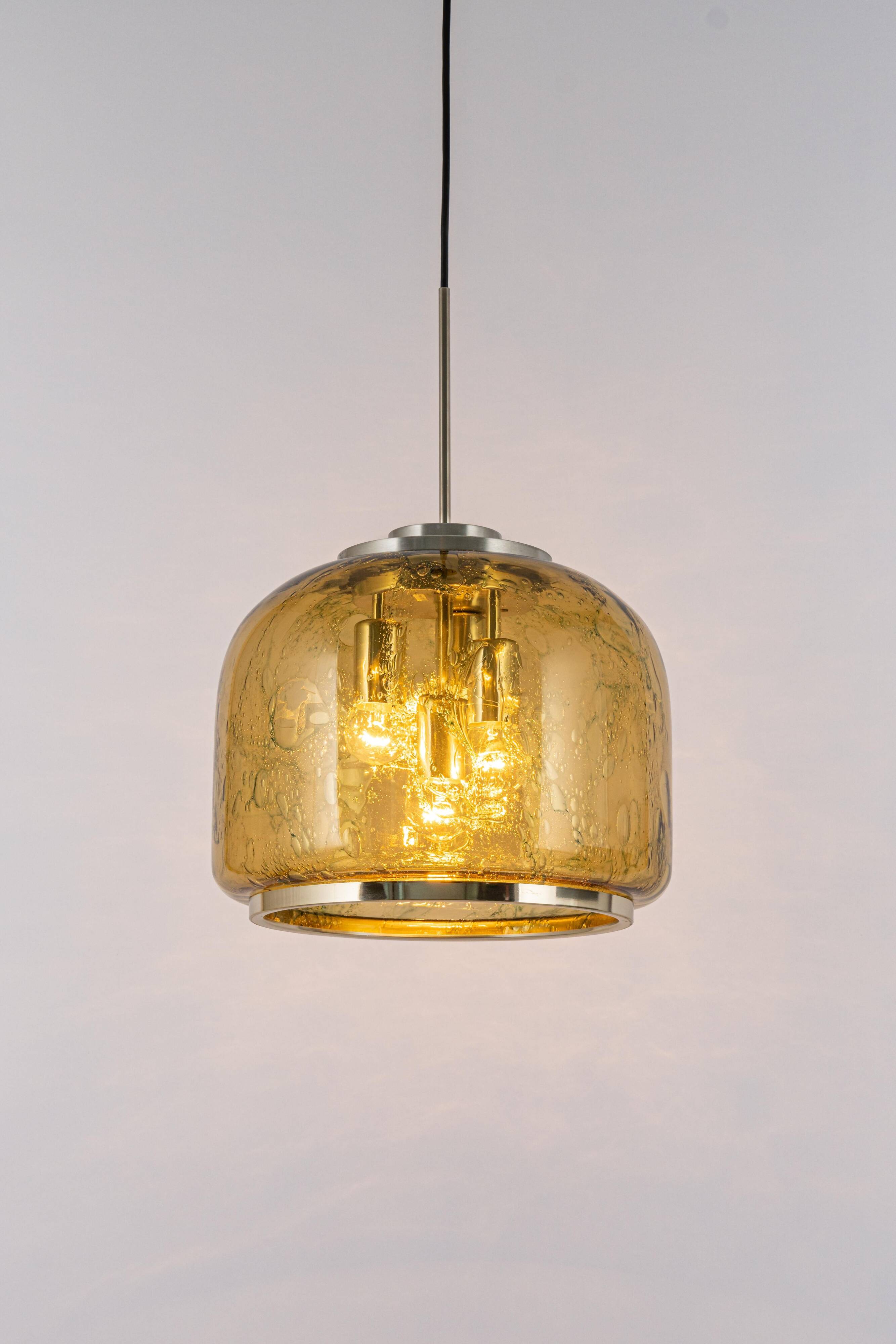Large Murano pendant lamp by Doria, Germany, 1970s.