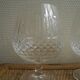 3 Lorraine crystal cognac glasses