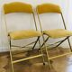 Lot de 2 chaises pliantes en velours