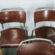 Set of 6 Gispen 106 Dutch Industrial Plywood Chairs, 1960s
