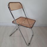3 Plia chairs, designer Giancarlo Piretti for Anonima Castelli