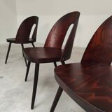 Set of 4 all-wood chairs by Antonin Suman for Tatra Nabytok