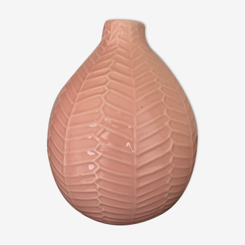 Vase en céramique rose pâle
