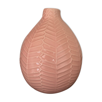 Vase en céramique rose pâle