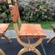 Set of 4 vintage brutalist chairs by Bram Sprij, Netherlands 1960s. in beech.