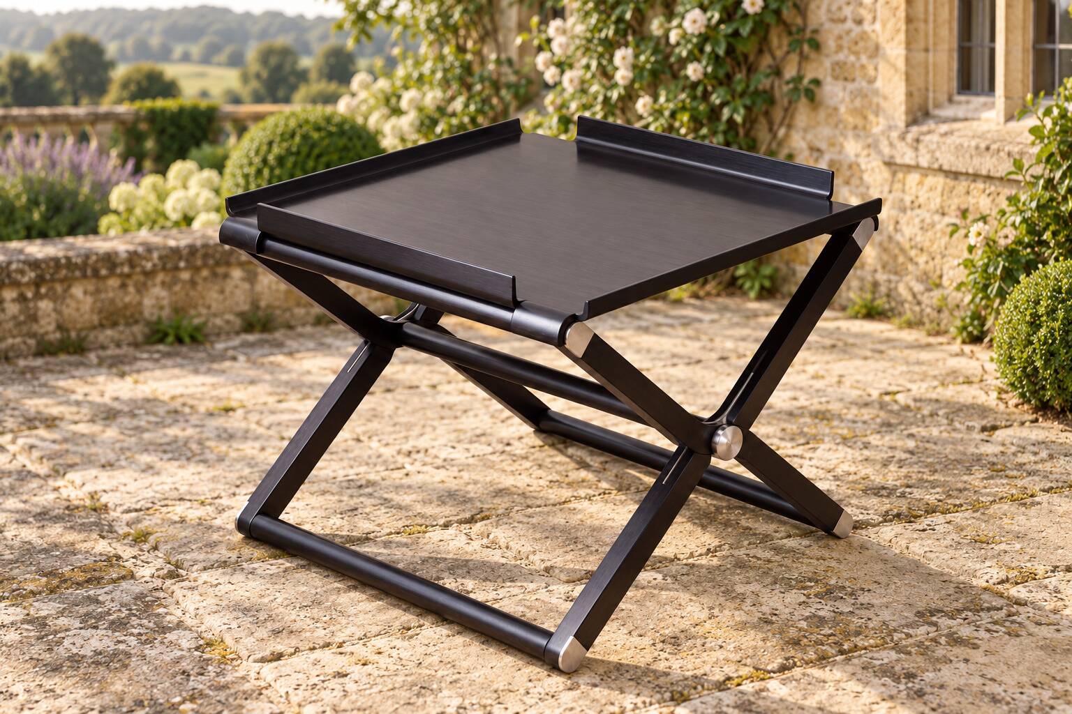 Folding table "Pippa" by Rena Dumas & Hermès