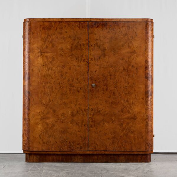 Armoire Art Déco par Jindřich Halabala pour UP Závody, années 1950, Tchécoslovaquie