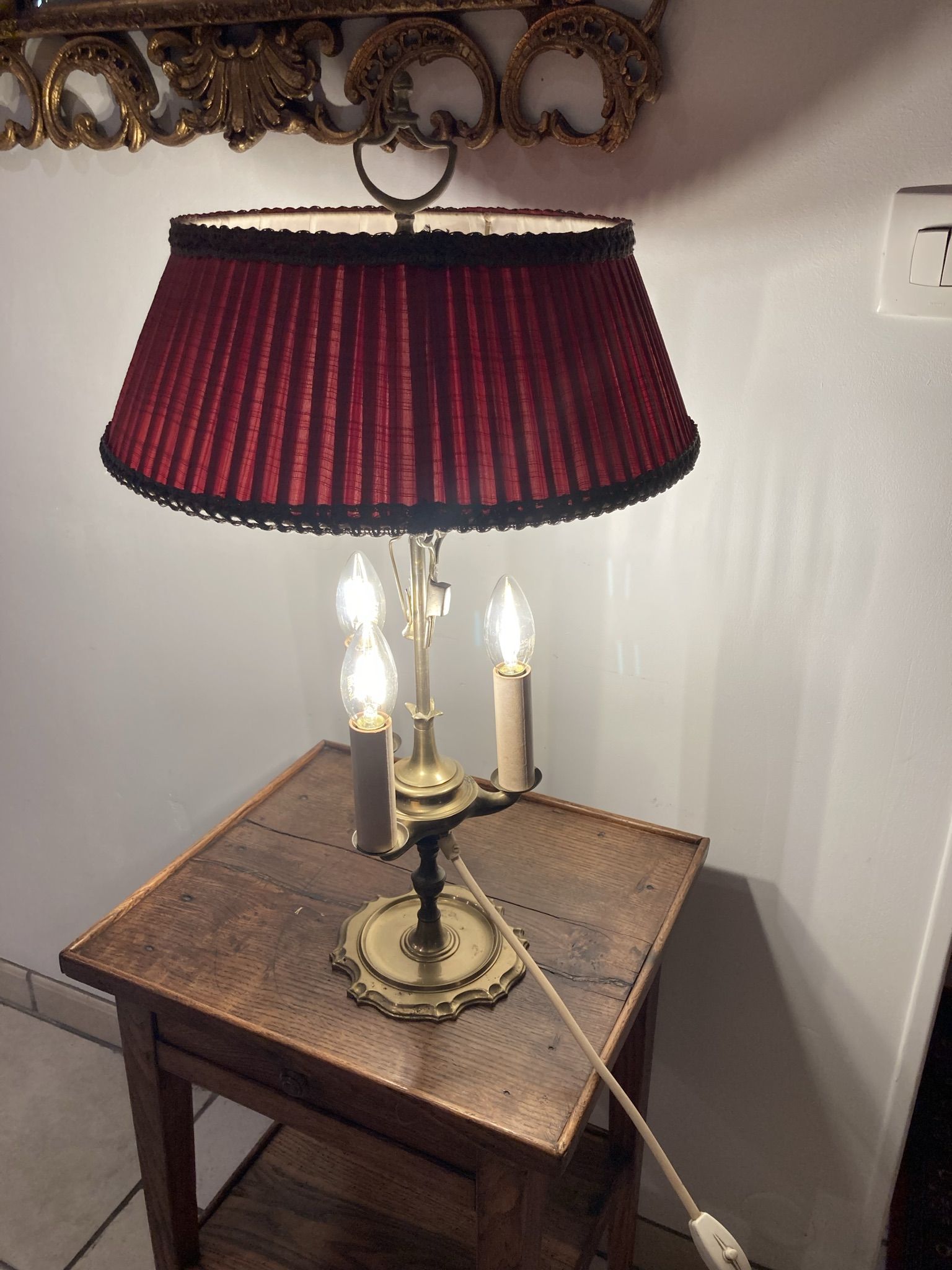 Lampe bouillotte de style Louis XVI