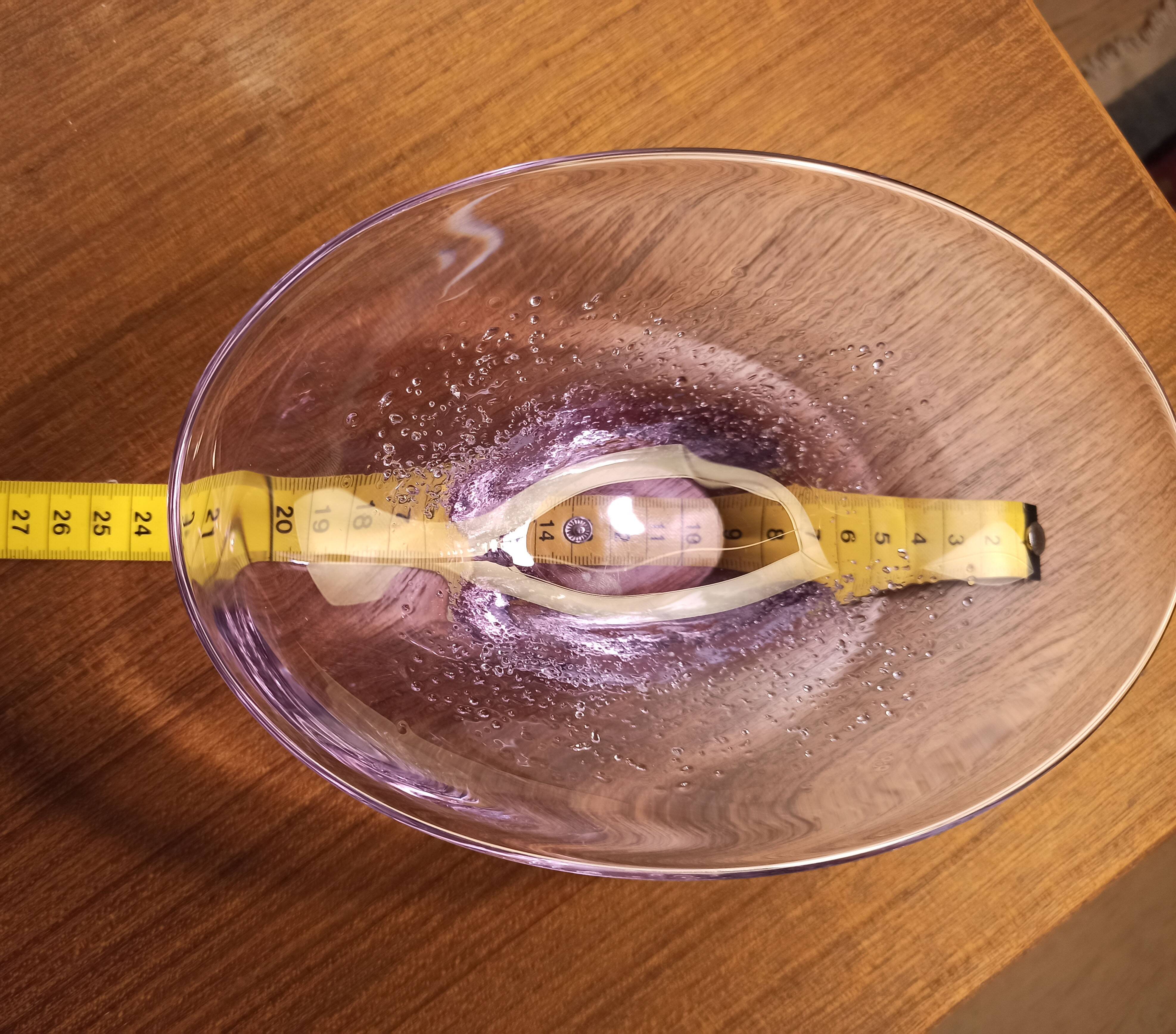 Bohemian Alessandrite Glass Bowl Vase