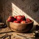Large turned monoxyle olive wood bowl, 1950s-1970s.