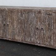 Buffet 4 portes en bois brut