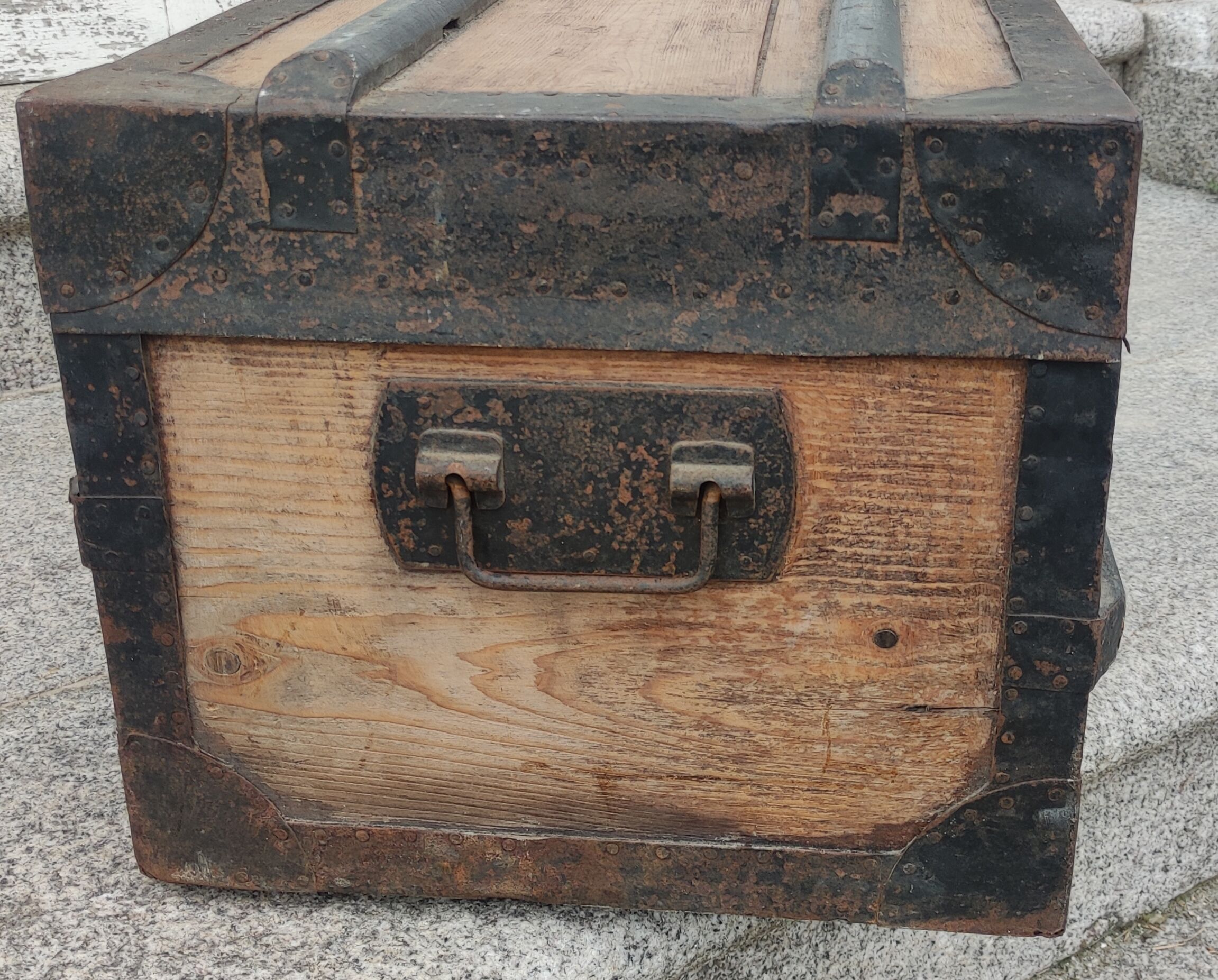 Old wooden trunk, storage chest