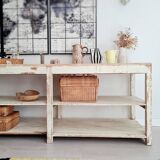 Old patinated draper's table