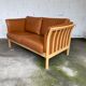 Sofa 2 seater Danish by Mogens Hansen- Cognac Leather