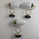 LOT 3 VINTAGE OPALINE WALL LIGHTS
