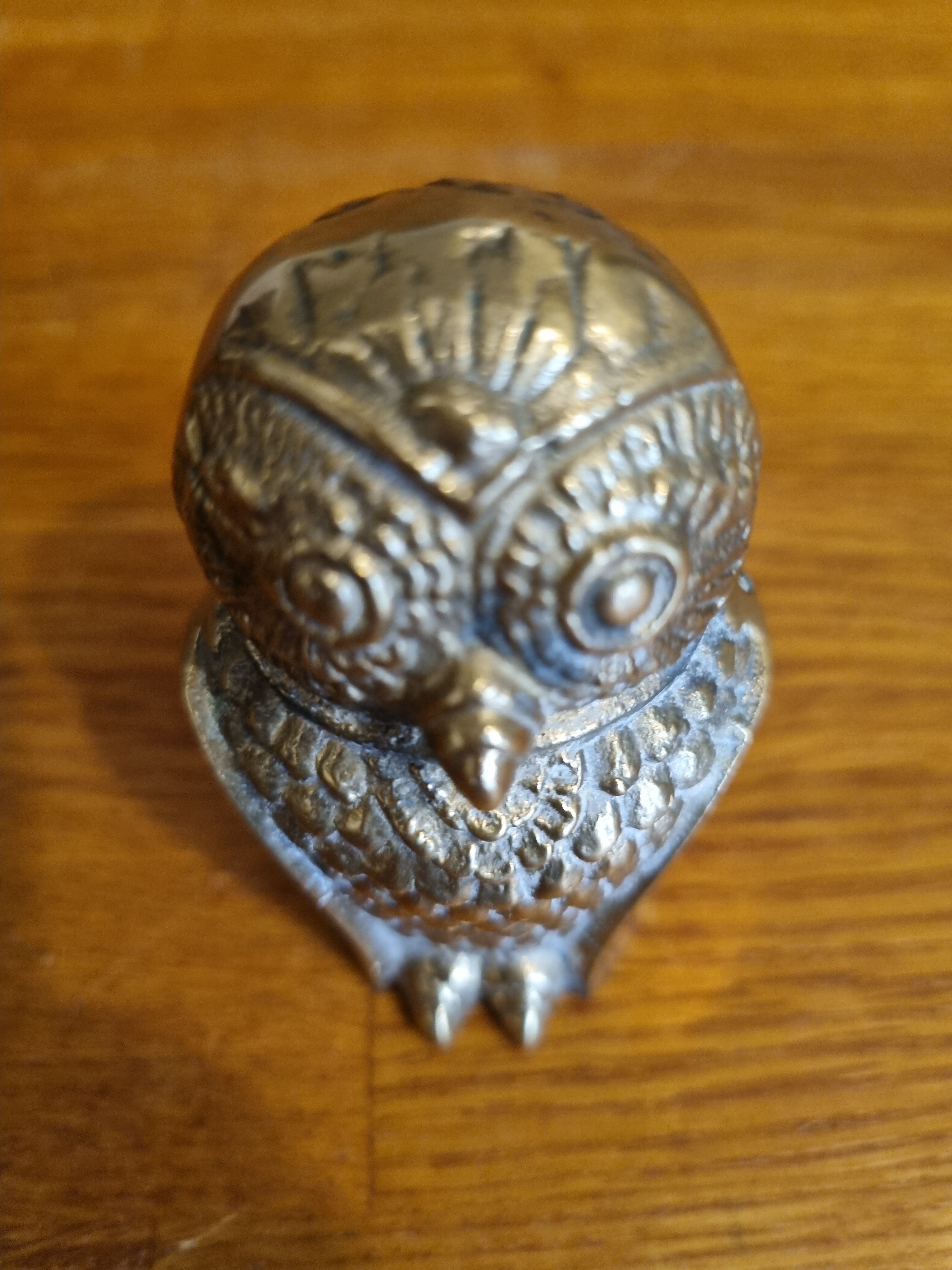 Vintage brass owl
