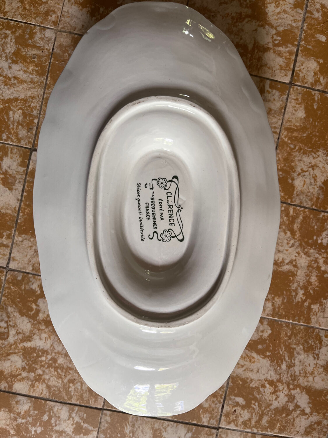 Saucière Sarreguemines Clarence model
