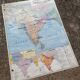 Old school map MDI Indian Union Pakistan Ceylon / Japan Korea