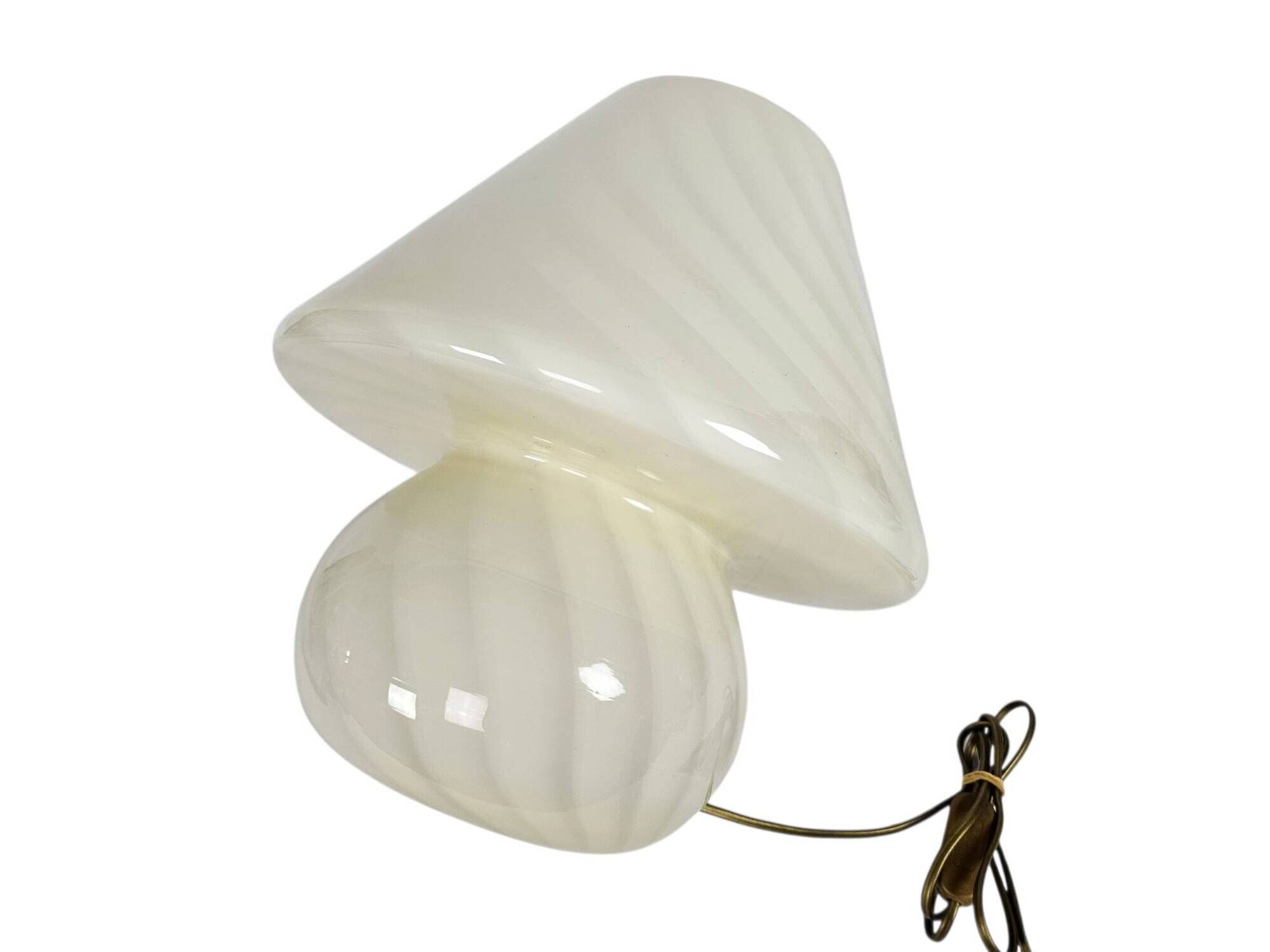 XL - Murano - Vetri- Venini - mushroom lamp - spiral lamp - Swirled Glass l