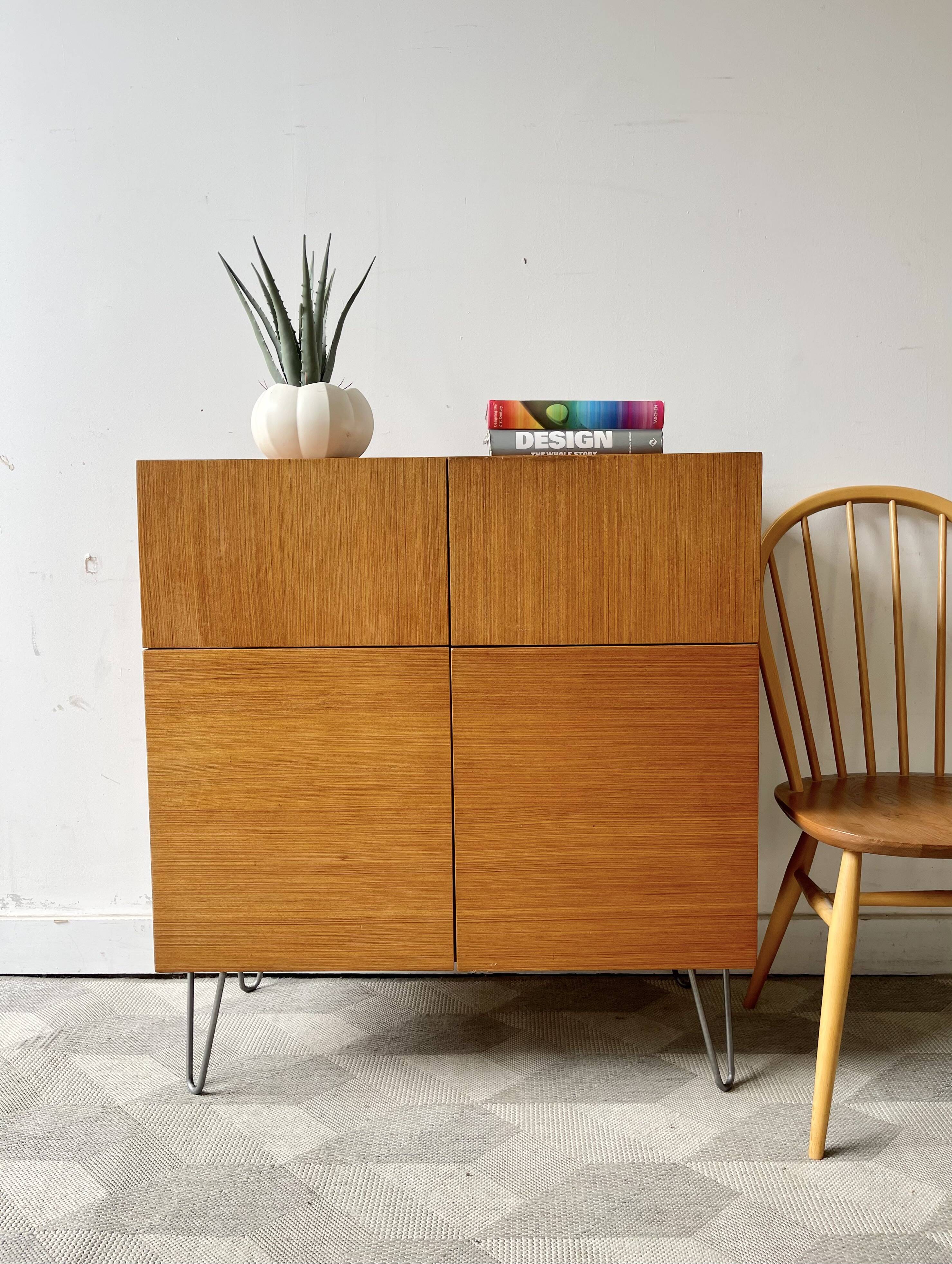 Vintage teak cabinet sideboard
