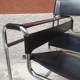 Wassily B3 armchair in black leather Marcel Breuer, Bauhaus 1970