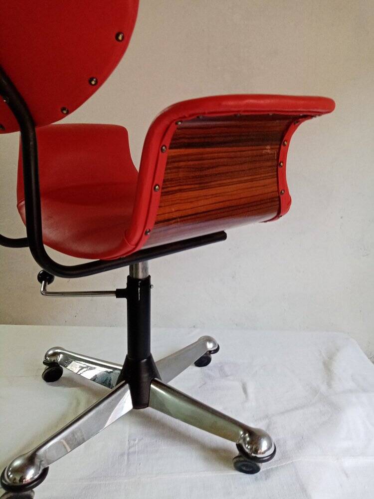 Chaise de bureau attribuée à Gastone Rinaldi pour Rima, années 1960.