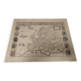Vintage map of Europe