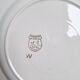 Flat plates St Amand model Bayonne white, green and black.