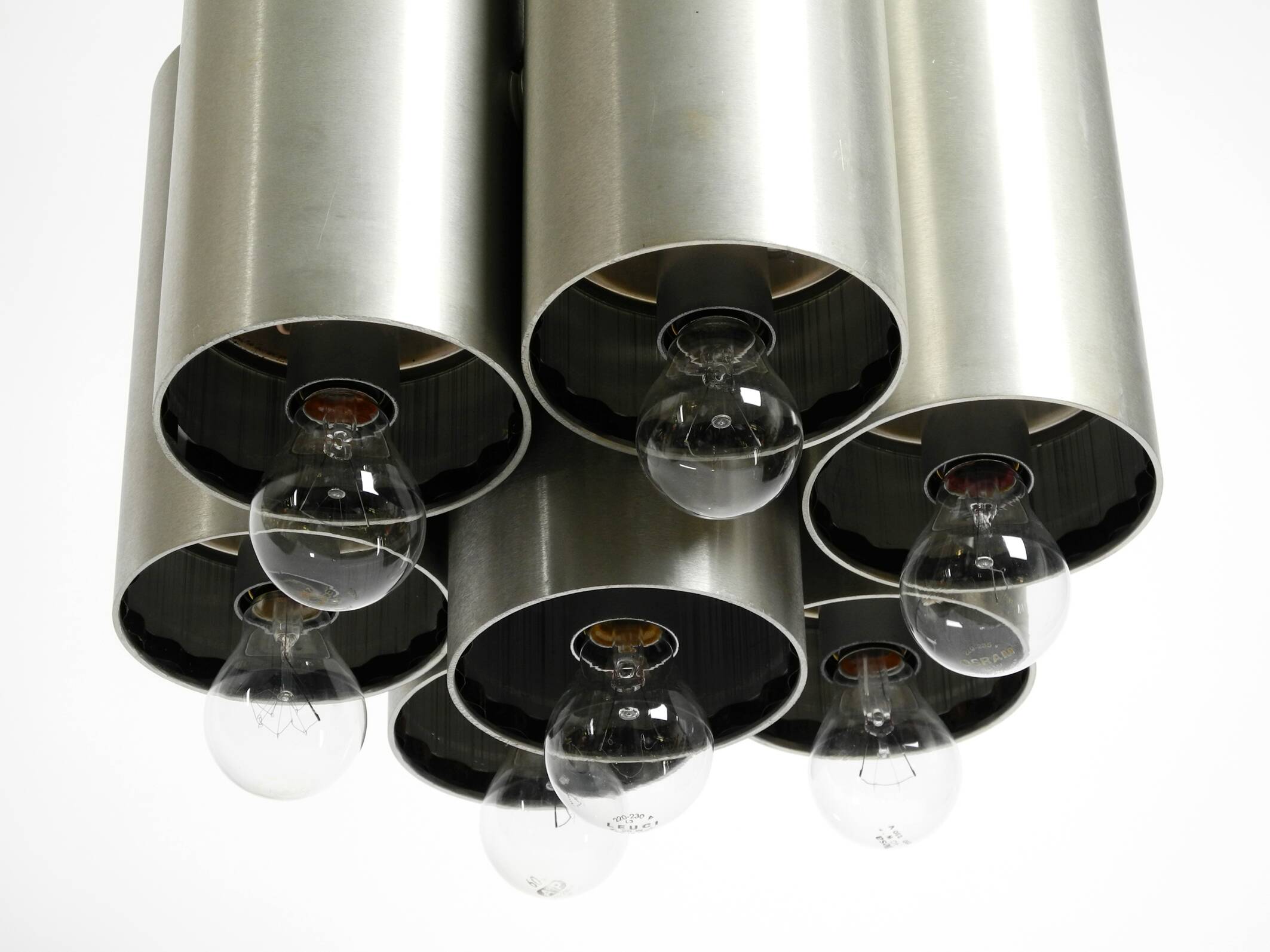 Italian 1960s Space Age ceiling lamp with 13 glasses by Goffredo Reggiani