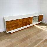 1970s rosewood and white east german sideboard midcentury drinks cabinet vintage