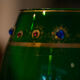Verre avec pierres et lisérés d'or