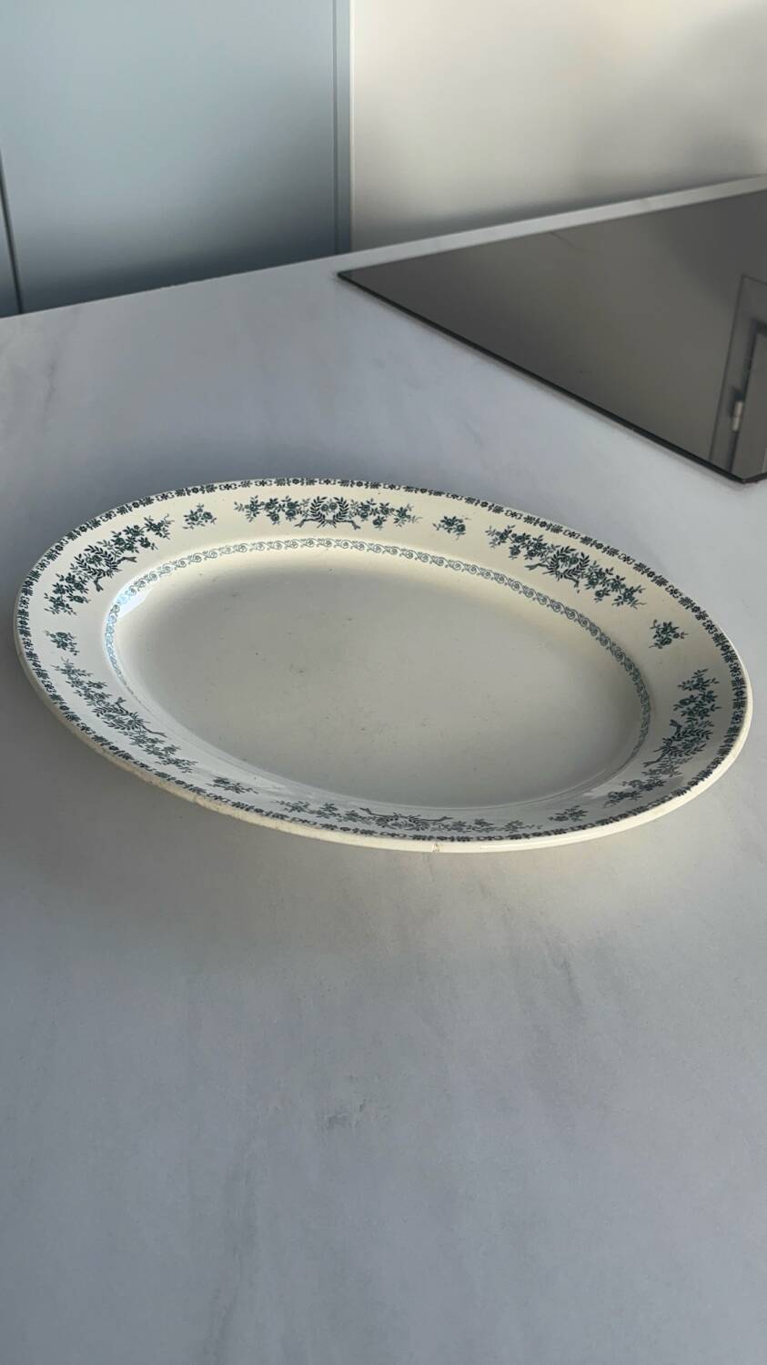 Oval iron earthenware dish, Thermidor model – S.F.G B.N.G.R. | Earthenware