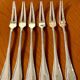 Christofle ribbons 6 snail forks excellent condition