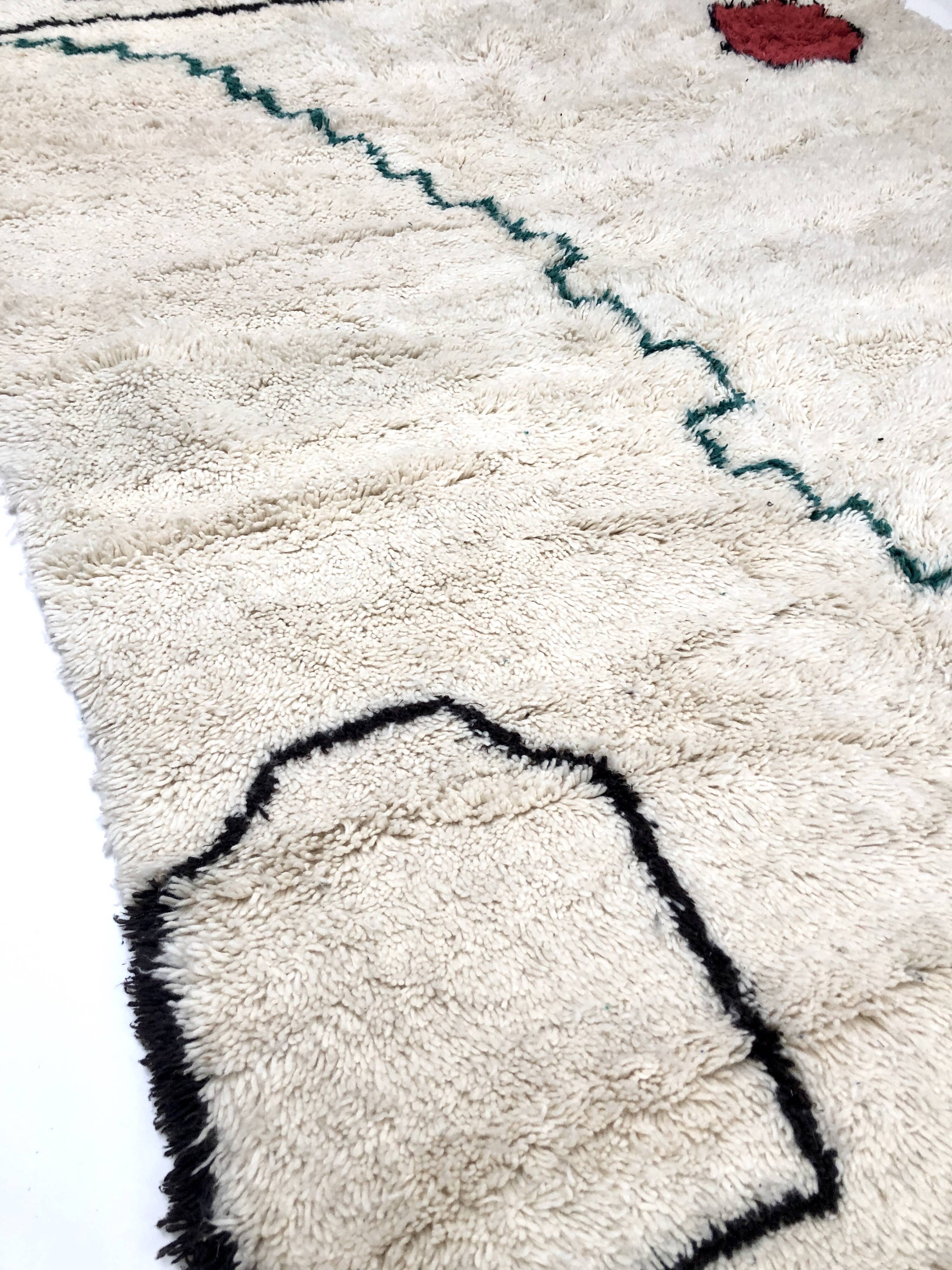 Contemporary moroccan berber carpet azilal 2,53x1.75m