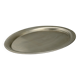 Vintage oval serving tray in stainless steel
