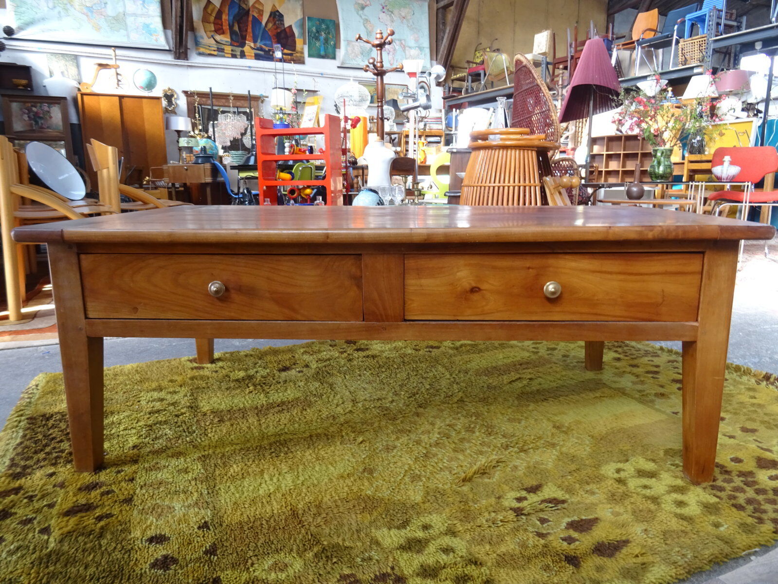 "Farm" drawers coffee table on both sides