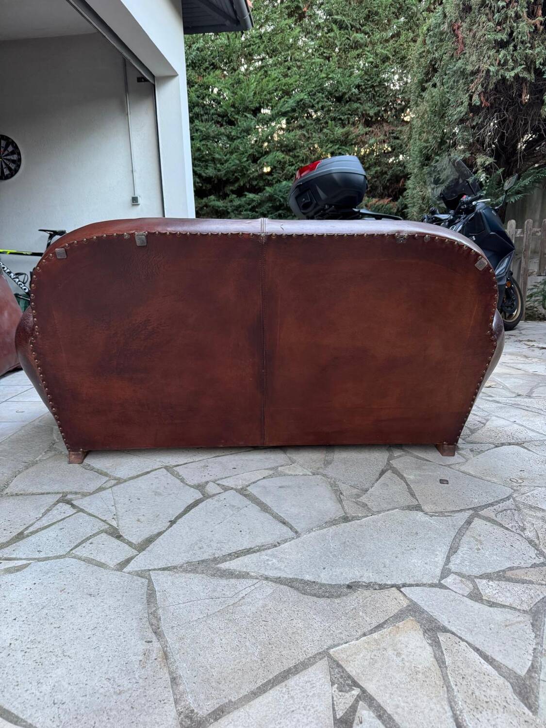 Ensemble Club authentique années 50 – Canapé + 2 fauteuils en cuir