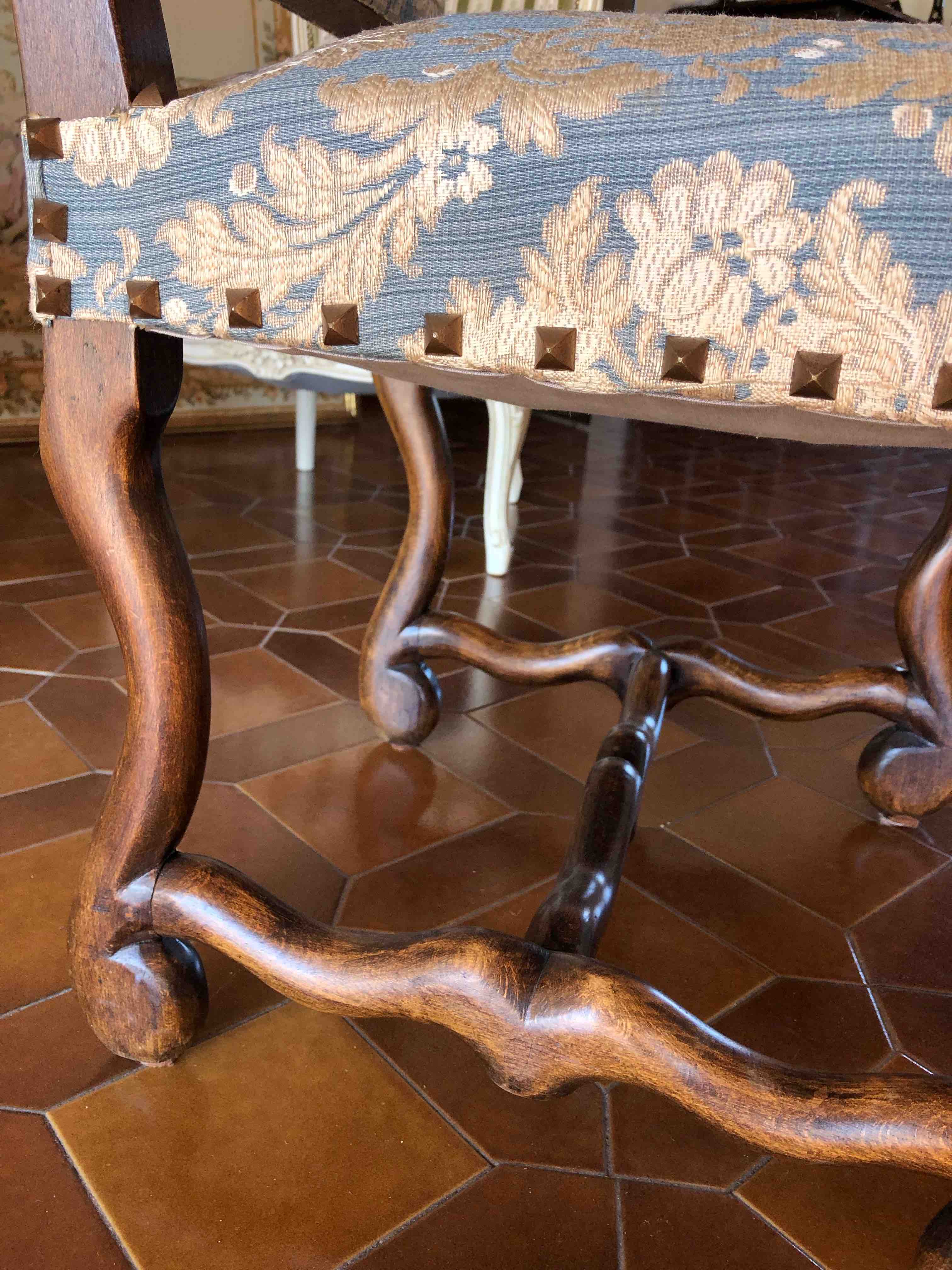 Set of 8 chairs style Louis XV