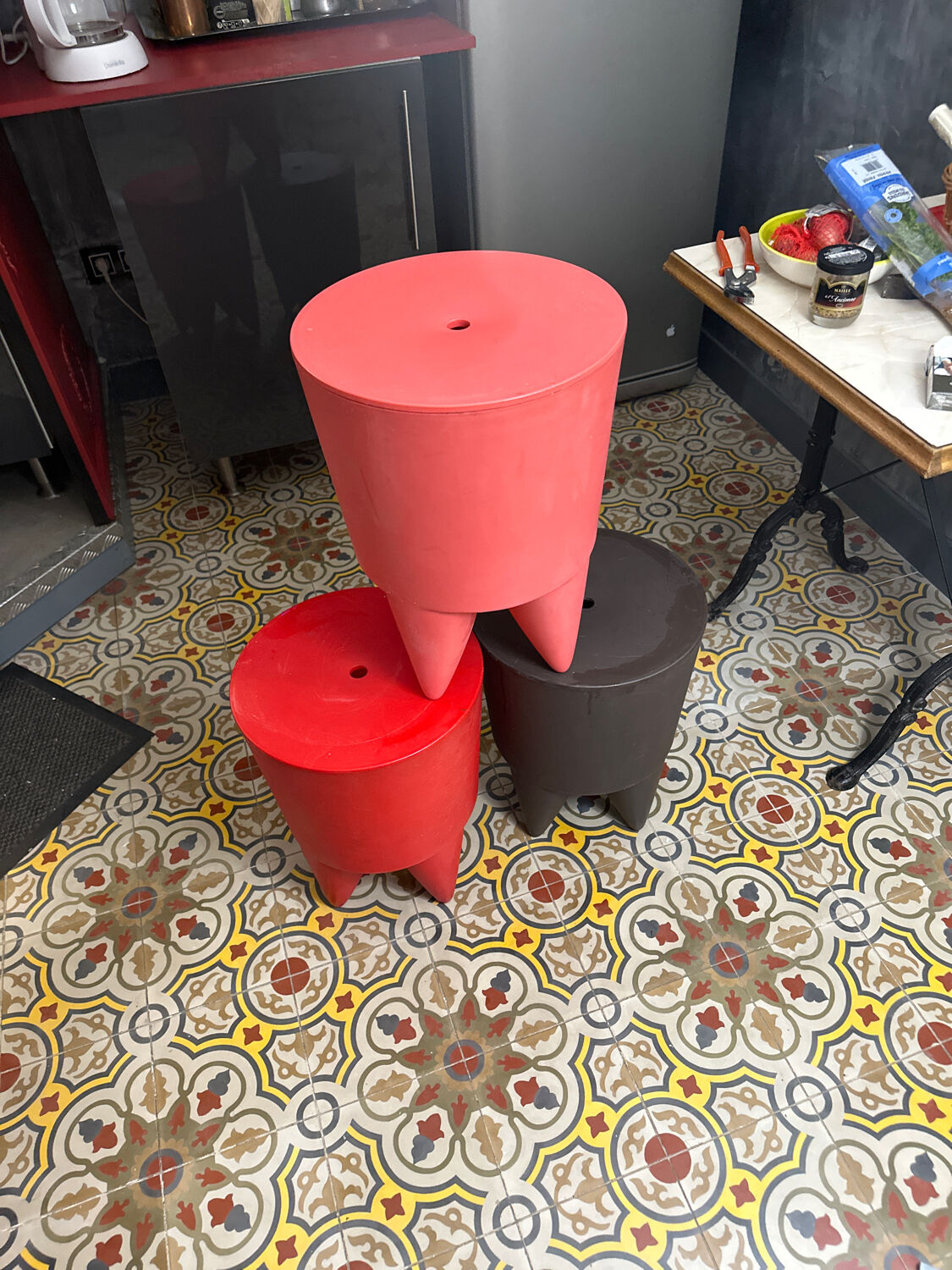 Lot de 3 tabourets Starck Philippe