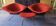 2 Bertoïa Diamond Armchairs + 1 Pouf, Cavalier Cardinal Fabric, Year 1995