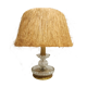 Lampe vintage tiki bar abat jour en fibre naturelle