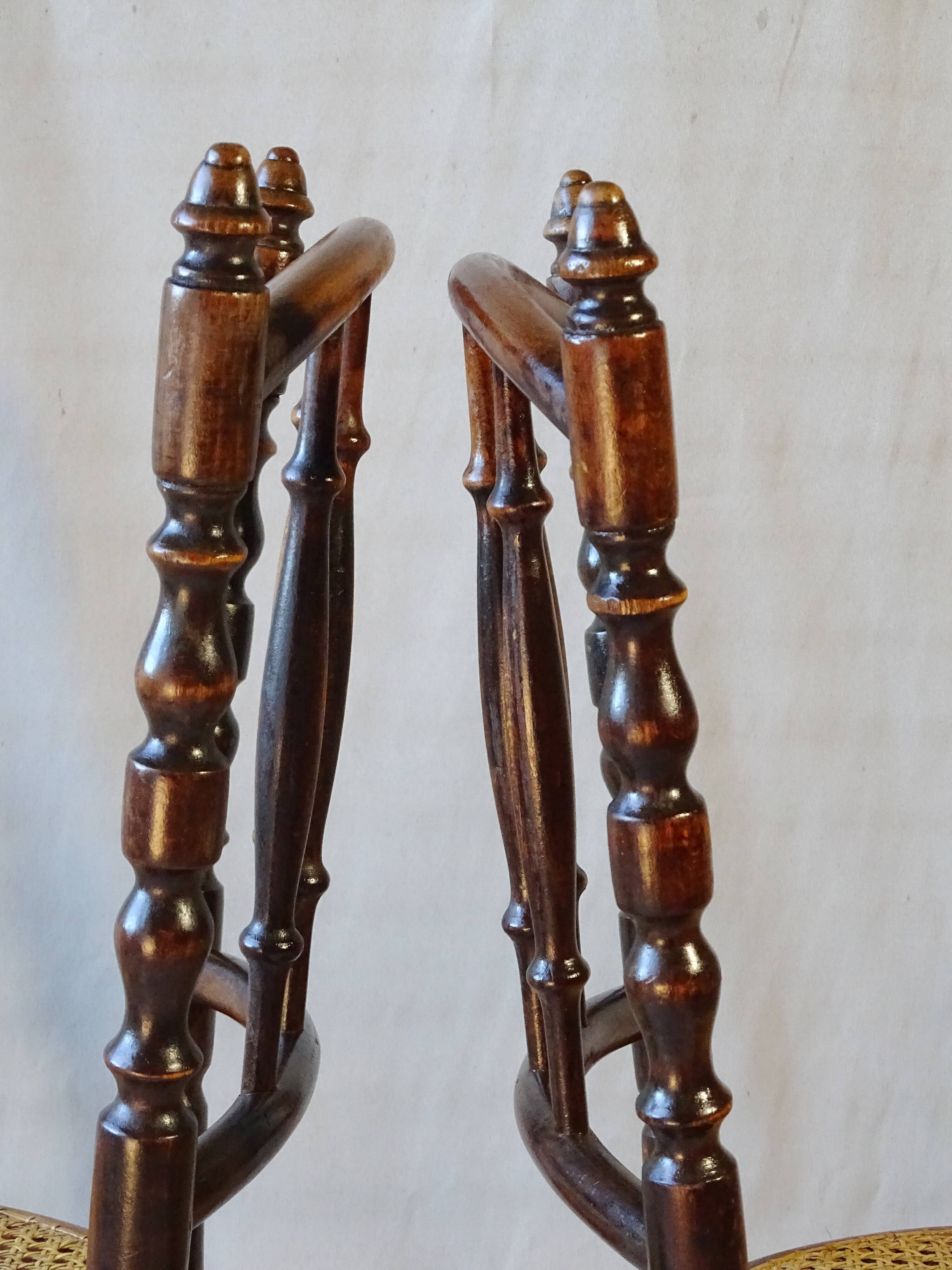 2 chaises bistrot Thonet N°51 vers 1900