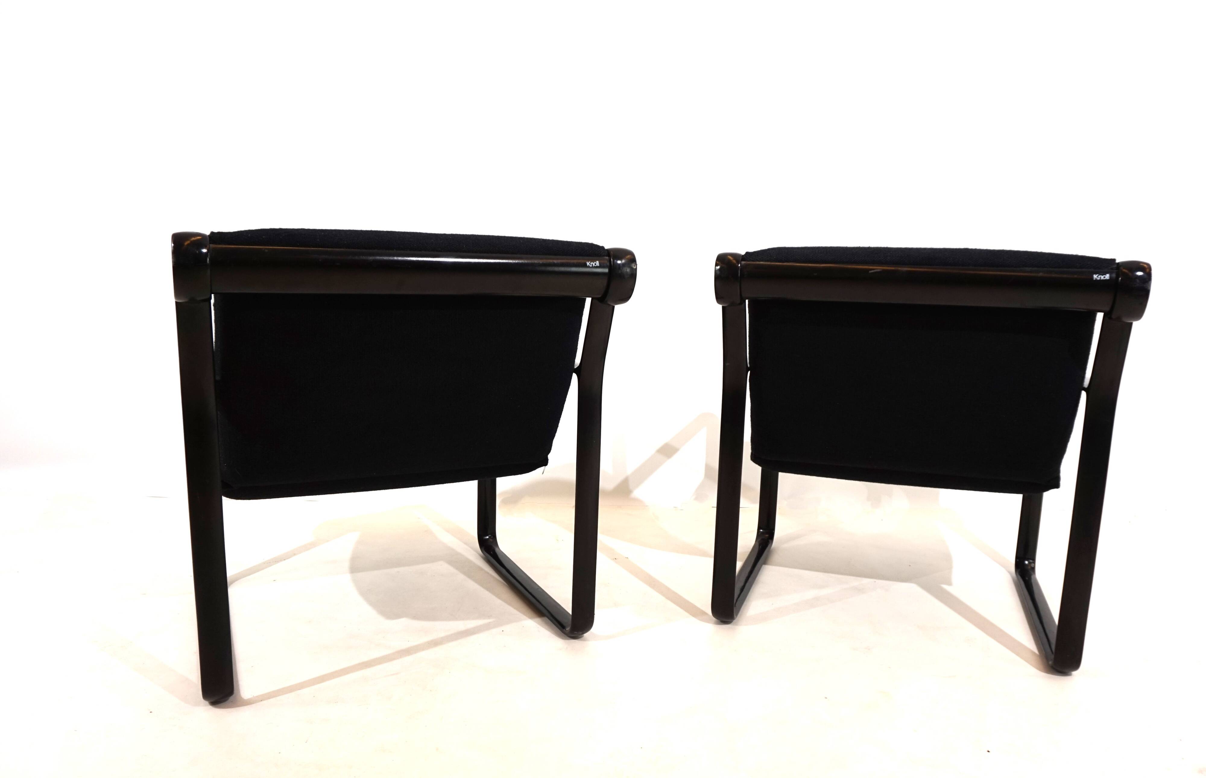 Lot de 2 fauteuils lounge Knoll Sling par Hannah&Morrison