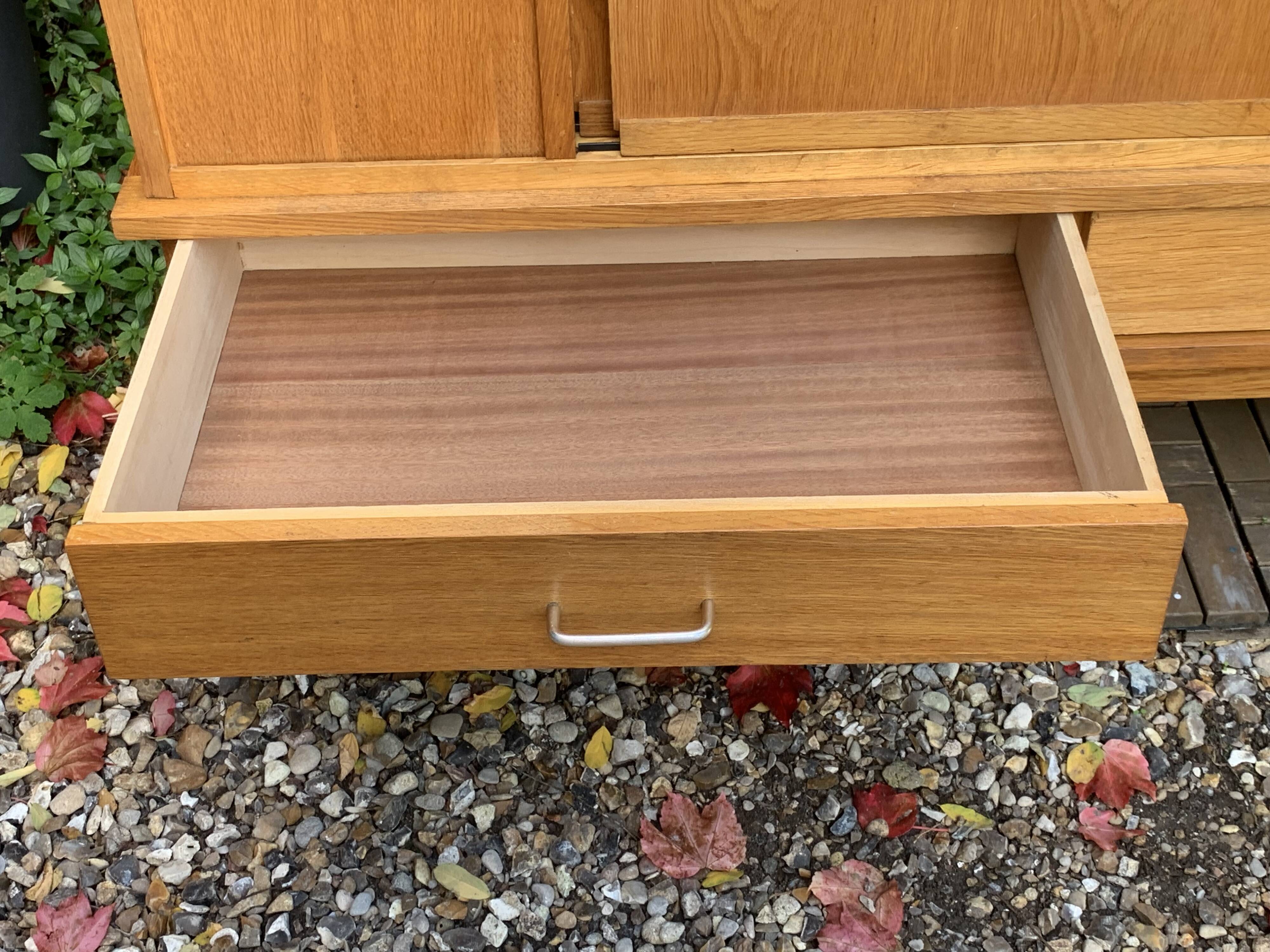 Vintage wardrobe with compass feet 1960